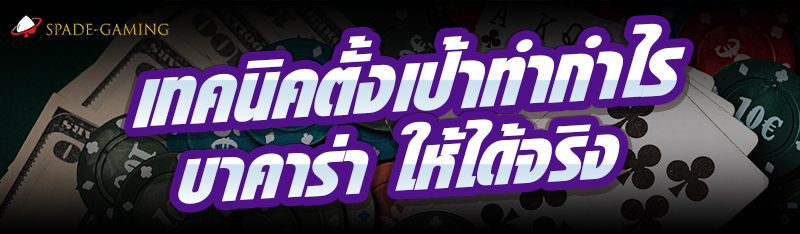 เทคนิคตั้งเป้าทำกำไร บาคาร่า ให้ได้จริง